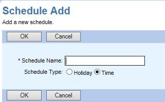 Schedules are used along with services such as Auto Attendants, Sequential Rings, or Call Forwarding Selective, to specify the time when the service action (ringing the phones, forwarding calls or