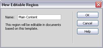 All regions in a new template are locked, so to make the template useful, you must make some regions editable. 1.