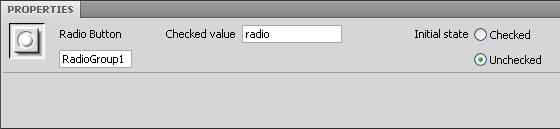 Select Table to arrange them in a table. 7. Click OK. The group of radio buttons is added to the form (Figure 12). 8. Click a radio button (not its label) to select it. 9.
