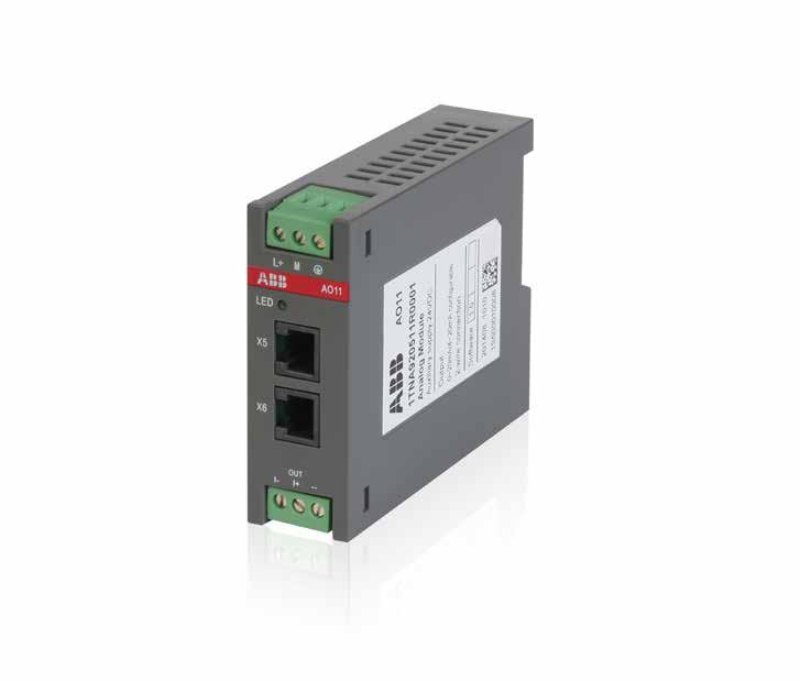 The signals which can be configured through AO module are listed in parameters description section in this document. AO11 requires external power supply.