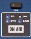 2.1.1.4. CUE Pre-fader listen to the audio channel for monitoring and control. When activated the integrated LED is lit. It is possible to send various audio signals to the CUE bus.