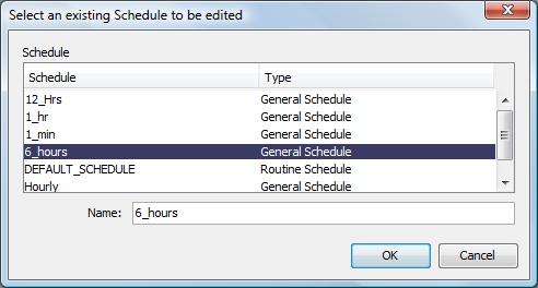 If no schedules exist, skip ahead to the next step by step instructions on how to create a schedule: 3 Click (Select an