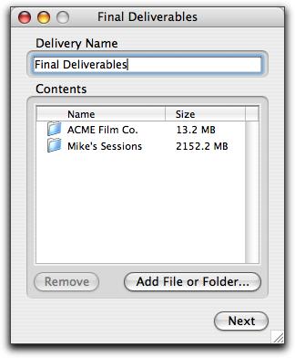2 Do one of the following to create a new delivery: Click New Delivery. Drag files or folders onto the DigiDelivery main window.