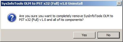 Click 'Yes' to uninstall the software completely from your system. 7. Legal Notice Copyright(See 7.1) Disclaimer(See 7.2) Trademarks(See 7.3) License Agreement(See 7.4) 7.
