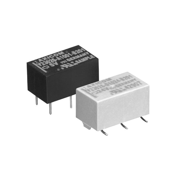 P1 Relay V23026 n Directly triggerable with TTL standard modules as ALS, HCT & ACT n Slim line 13.5x7.85mm (0.531x0.