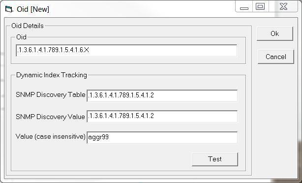 4. Specify the Dynamic Index Tracking details if the OID you want to monitor has a variable index that needs to be discovered and resolved.