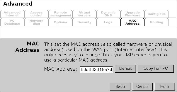 MAC Address The MAC (hardware) address is a low-level network identifier. It may be called "MAC Address", "Hardware Address", or "Physical Address".