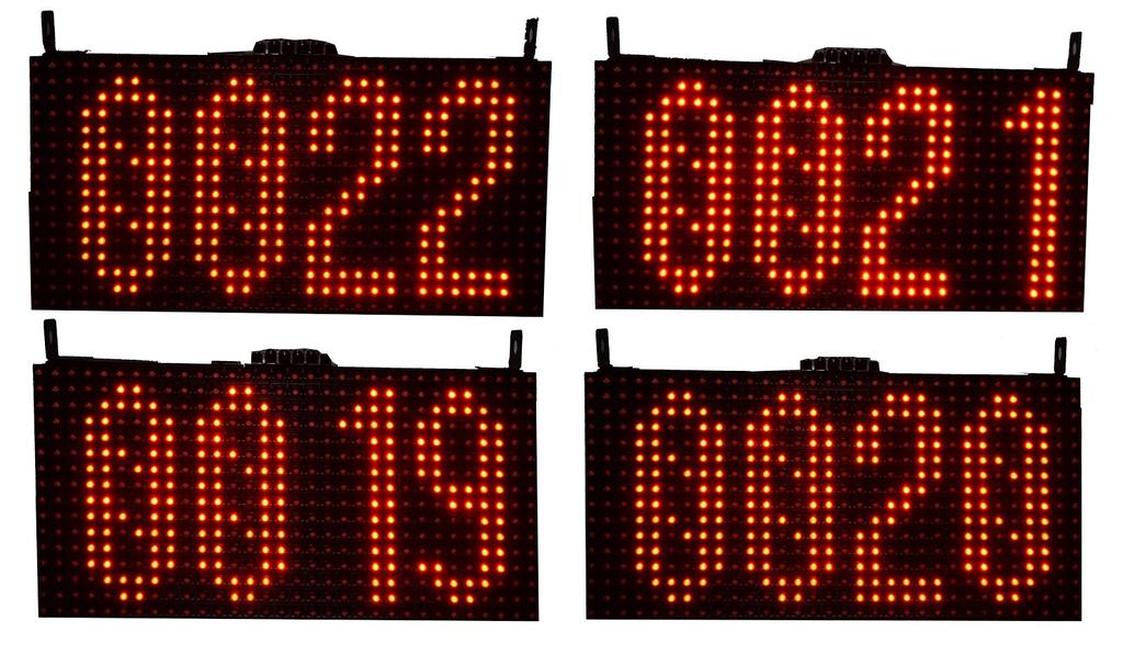 Description Led counter displays are large numeric counters that display the number of times a pulse was generated.
