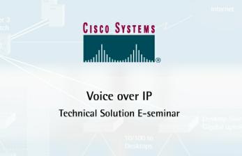 Welcome Welcome to the Technology Solutions E-seminar on Voice over IP. Everyday, companies make literally thousands of calls.