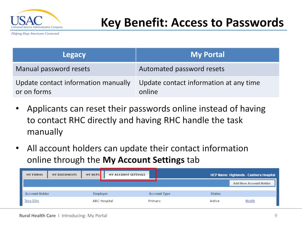 Speaking of passwords, we all struggle to keep our passwords memorized and we know there can be quite a few of them, especially in the legacy system where each individual has a separate login and