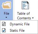 Concept 11.2.7 Page 330 File Use the File button to load external data into the concept. You can insert files of types such as doc, xls, txt, jpg, png, etc.