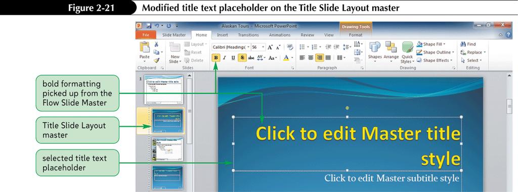 Modifying the Font Style in the Slide Master