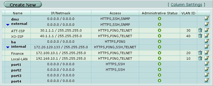 Using VLANs in NAT/Route mode Example VLAN configuration in NAT/Route mode (advanced) 7 Enter the following information for the ATT ISP network and select OK: Name ATT-ISP Interface external VLAN ID