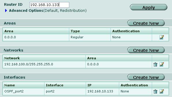 Configuring VDOMs Using VDOMs in NAT/Route mode To configure the OSPF router ID 1 Ensure you are in global mode by selecting << Global if required. 2 Go to System > VDOM.