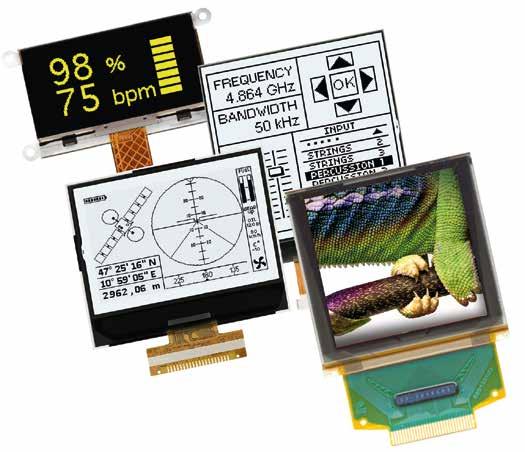 PASSIVE DISPLAYS Due to their longevity and attractive prices, passive displays are often the best choice for many industrial applications.