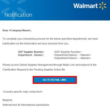 Acceptance Process complete You can access the Dashboard to view and update your profile details If a Walmart or Sam s Club business unit requests additional clarification prior to accepting your
