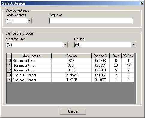 Set Up in RSLogix 5000 Software Chapter 2 The color of the text indicates if the online device has the same node address and tag as the offline configured device.