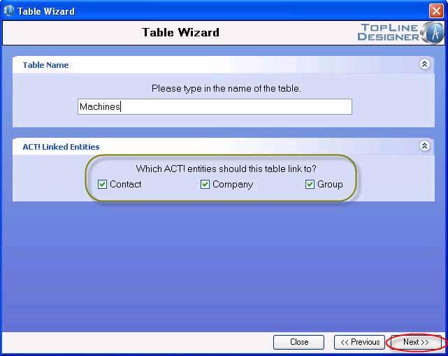 Administrator Functions. 34 6. Table Properties 1. Layout Tabs Placing a checkmark in these boxes will add a new tab to the contact, company or group layout for this table. 2.
