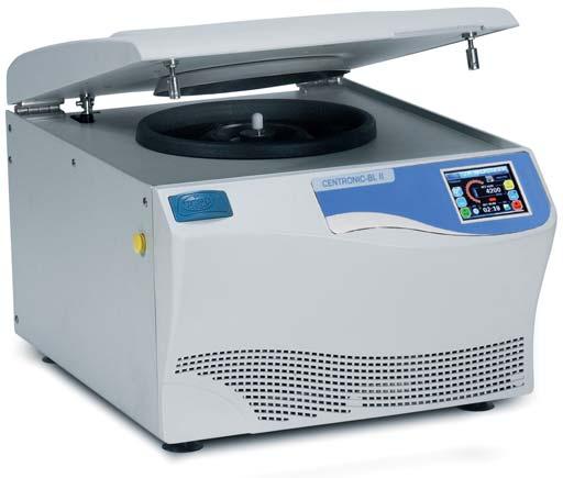 High speed centrifuges with microprocessor control Centronic BLT and Centrofriger BLT Versatile. Large range of rotors and adapters. Maintenance free induction motor drive.