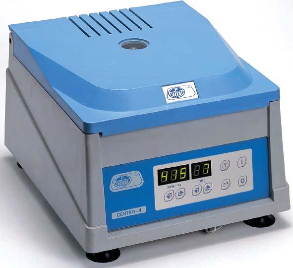 ABS plastic moulded external case. Centrifuge Centro-8-BL WITH ANGLE ROTOR FOR 7-15 ml TUBES AND 75 X 13 mm VAC (WITH ADAPTERS).