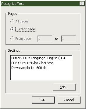 Checking Accessibility of a PDF File Searchable text PDF files created by scanning directly to PDF or by scanning a document to an image file and then importing it into Acrobat creates an image of