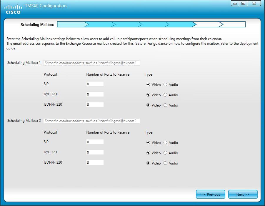 Configuring Additional Features Scheduling Mailbox feature.