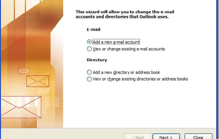 1. Creating E-mail Account in Microsoft Outlook 2003 To configure email