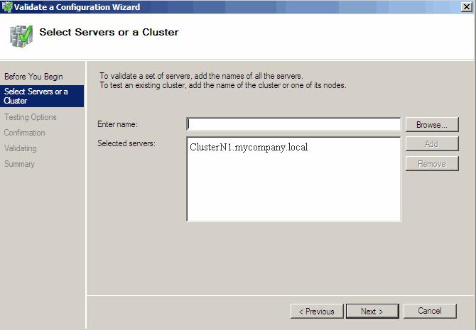 Deploying Parallels Containers Failover Clusters 28 Validating Hardware If you plan to create a failover cluster from servers running Windows Server 2008 and Windows Server 2008 R2, you first need to