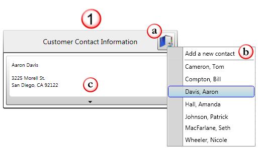 Adding and Editing Contacts 1. Customer Contact Information box from the Job Data page a.