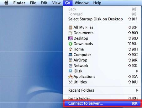 Accessing the VDI Directories From Off Campus Mac. 1. In the Finder, choose Go > Connect to Server.