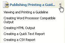 tasks. 5. Click the task Creating Word Processor Compatible Output.