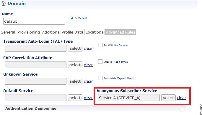 USuM Validation Only If the values match, CPS applies the services configured in Anonymous Subscriber Service in Advanced Rules tab.