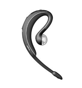 and connection status 1 Jabra Wave Bluetooth headset / 1 AC charger / 2 eargels / 1