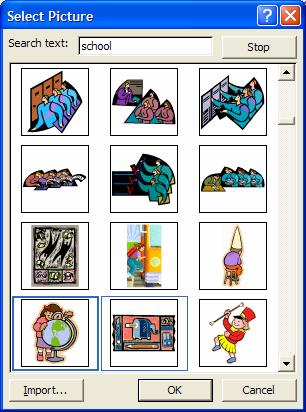 In the Slide layout Task Pane, the layout for Title, Text, and Clip Art layout and click it. Click on the Click to add Title area to add your next topic from the activity sheet.
