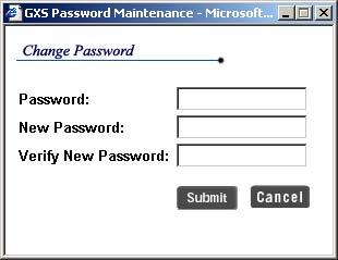 CHANGING YOUR PASSWORD 1. Upon logging in to the application, you will have the ability to change your password.