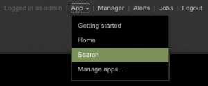 5. THE SEARCH APPLICATION Find the Search App You can access the Search application from anywhere in KSC Centralized Log Hosting page.