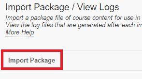 Individual files cannt be imprted 2. In the Select a Package sectin, click n Brwse My Cmputer and select the zip file.