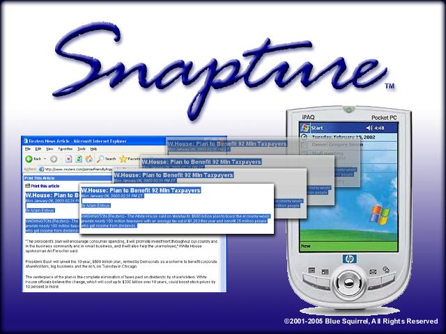 Snapture for Pocket PC For Windows