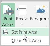 Setting Print Area: Use the same workbook to practice this function. This command is especially useful if you want to print the subset of your huge data. Keep the worksheet in the Layout view.
