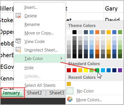 Move a Worksheet: 1. Select the worksheet you wish to move. The cursor will become a small worksheet icon Mouse change. 2.