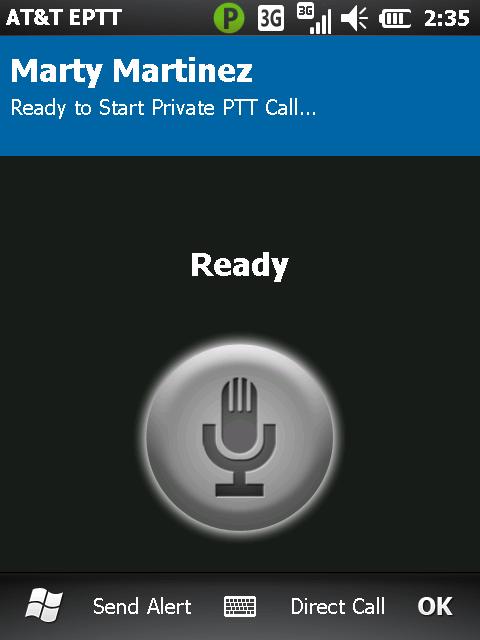 d. While pressing AND holding the PTT call button (the on-screen soft button or the hard key), start speaking AFTER you hear a chirp.