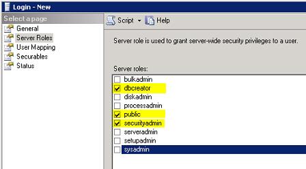 Installing Key Management Server On-Premises 7. Click OK. The user account has been configured for database creation.
