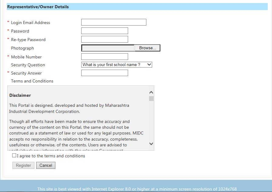 Step 3: On the User Registration Form, fill all the necessary details.