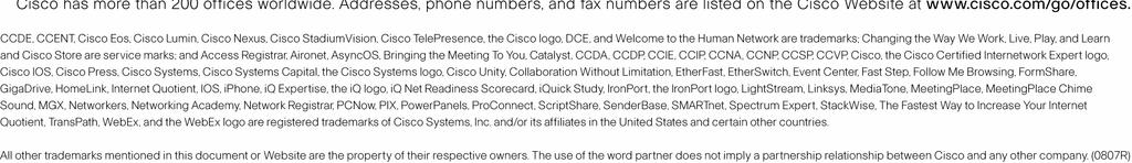 Printed in USA C67-486697-00 07/08 2008 Cisco Systems, Inc.
