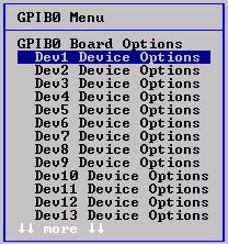 onfiguring your hardware with BONF Device options There are many device options that can be set from the Device Options menu. Each option is associated with a single device on the bus.