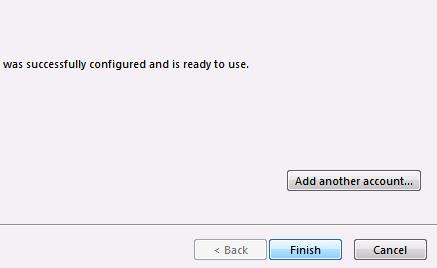 When prompted to restart Outlook, click OK and close and then