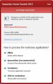The Kaspersky Lab approach Known Virus Signature Log Application Activity UnKnown Heuristics Terminal Malicious