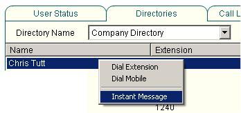 Messaging Unity provides companywide Instant Messaging to colleagues from within User Status and the Group Directory. To receive a message, the recipient must have Unity open.