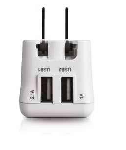 Duo Traveller Charges two USB devices simultaneously 3.