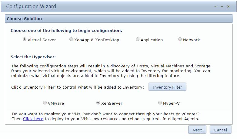 B. Citrix XenServer This section will walk you through the discovery and configuration process for adding Citrix XenServer and their subsequent virtualized guest machines and storage to your Goliath